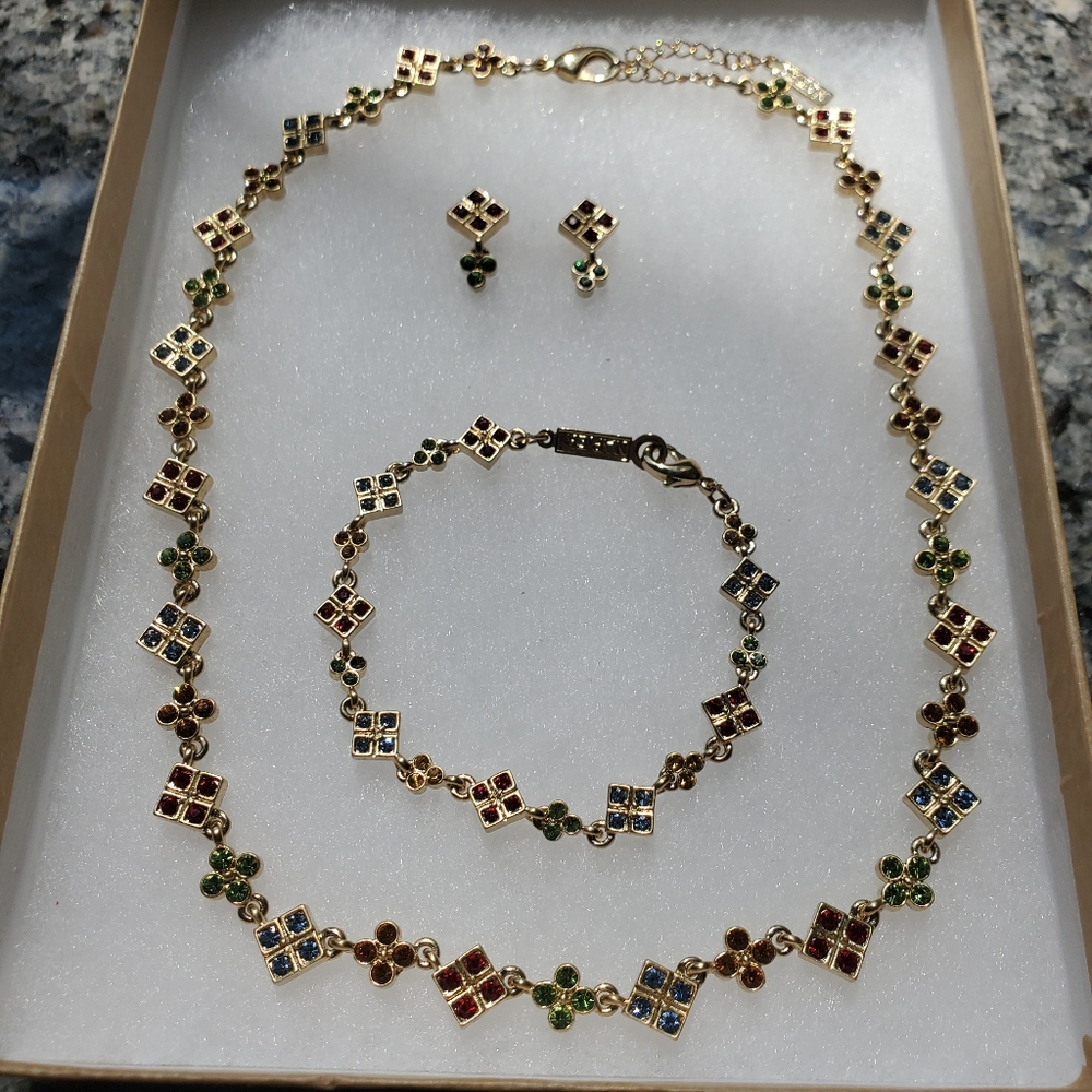 Vintage Napier Set - Necklace, Bracelet, Earrings
